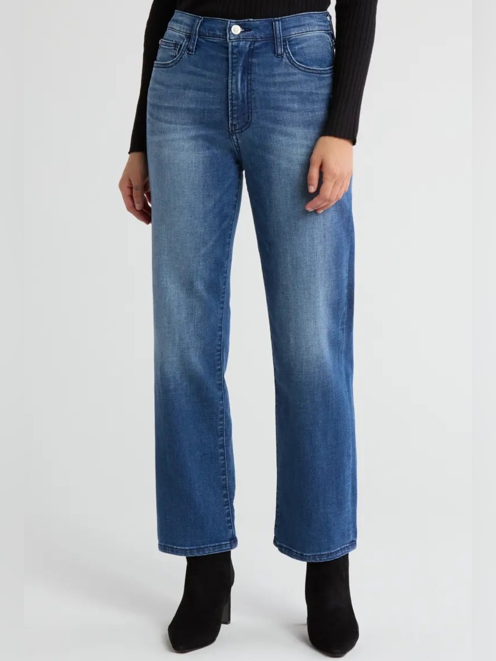 Hudson Jeans Women's Noa High Waist Crop Straight Leg Jeans Sz 27